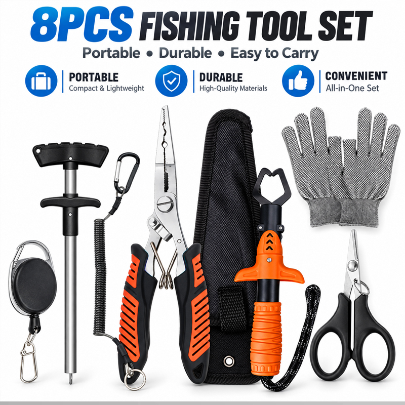 Fishing Equipment Carp - Conjunto profissional de alicates multifuncionais para