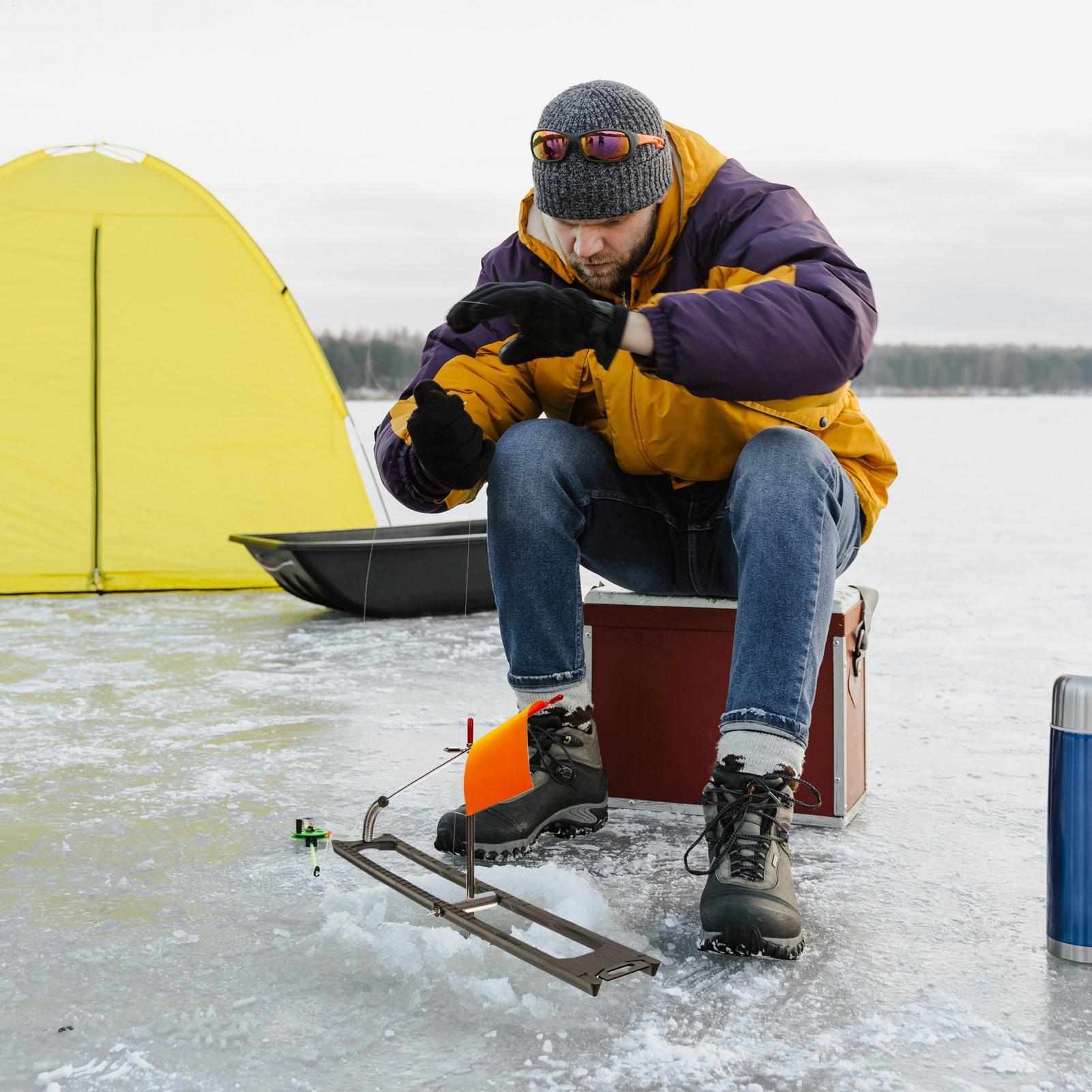 Ice Fishing Tip Up - Pesca no gelo ponta para cima
