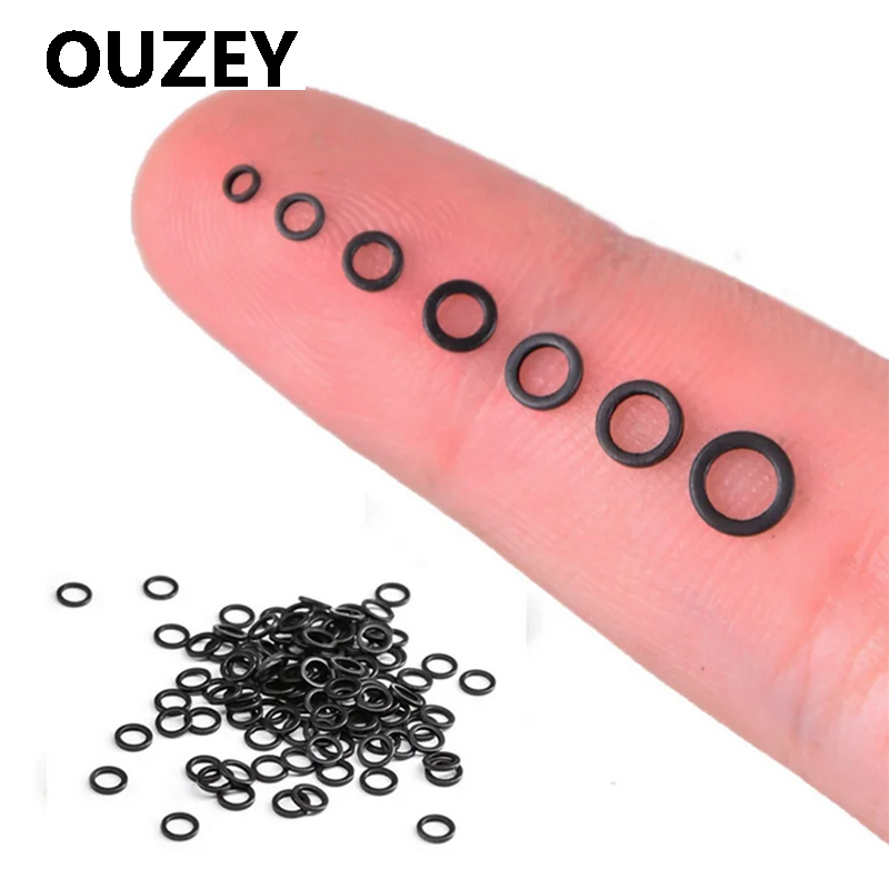Ouzey 100 peças anel de equipa - Fishing Equipment Carp avaliação e preço